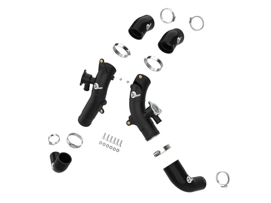 BladeRunner 2.5 IN Aluminum Hot Charge Pipe Black