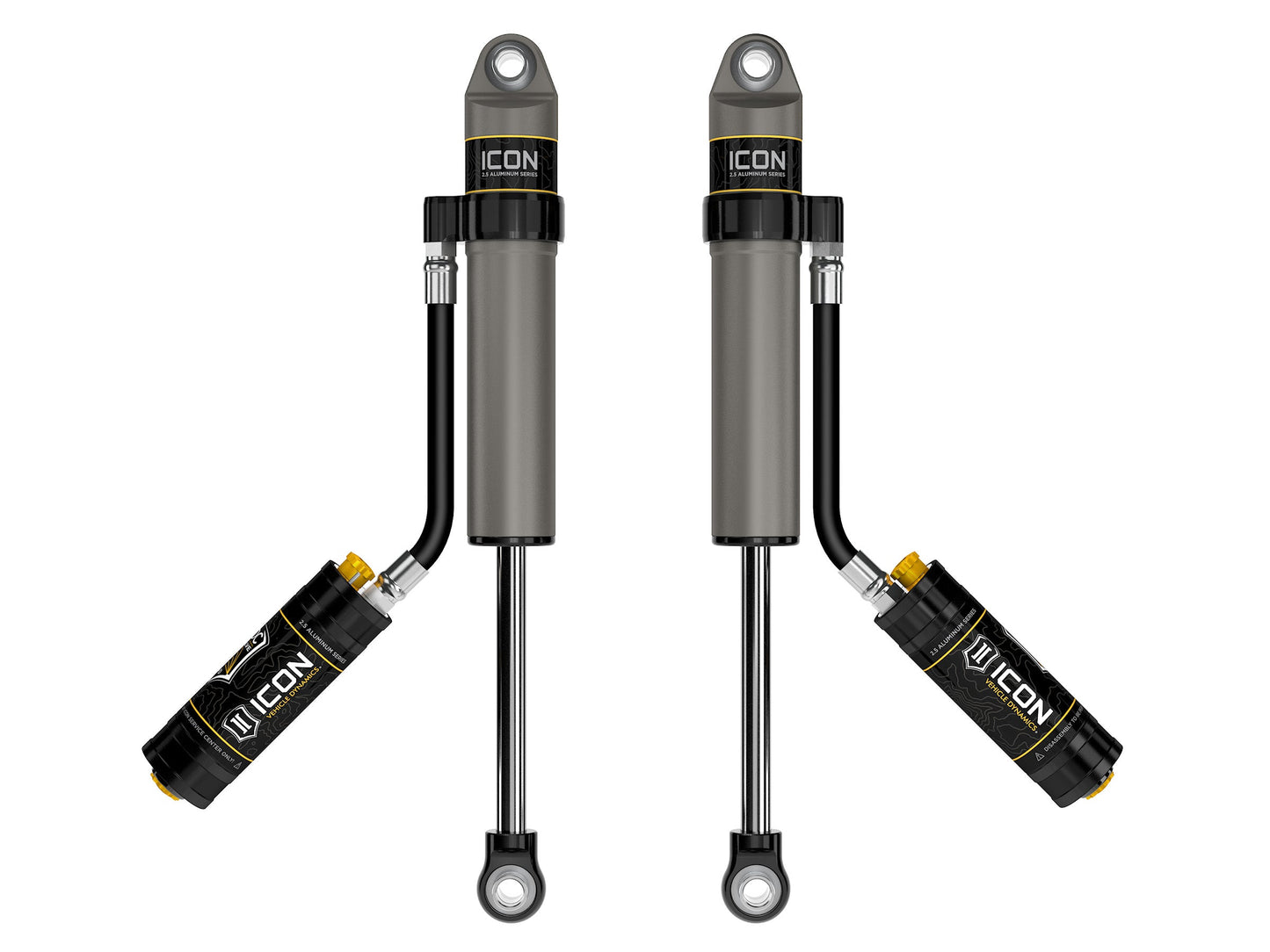 ICON 1997-2023 Nissan Patrol Y61, 2" Lift, Rear, V.S. 2.5 Aluminum Series Shock Absorbers, Remote Reservoir w/ CDCV, Pair