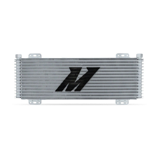 Mishimoto MMTC-SP-13SL silver transmission cooler — front view