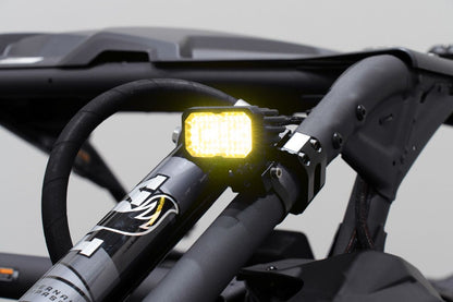 Stage Series 1.875 Inch Roll Bar Chase Light Kit C2 2.0 Sport Yellow (pair) — installed application