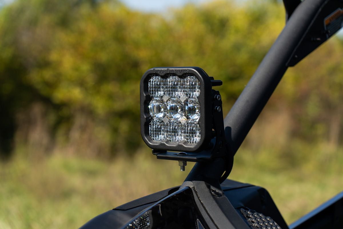 Stage Series Ditch Light Kit for 2017-2025 Can-Am Maverick X3, SS3 Sport White Combo — installed application