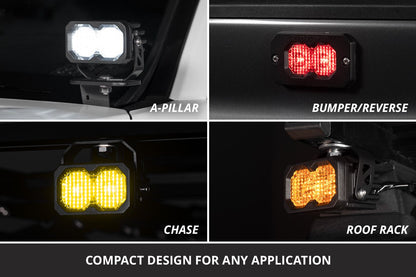 Diode Dynamics C2 2.0 Sport White Combo ABL Pair