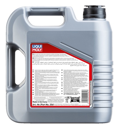 LIQUI MOLY Touring High Tech Special 10W-40 - 4L — rear label