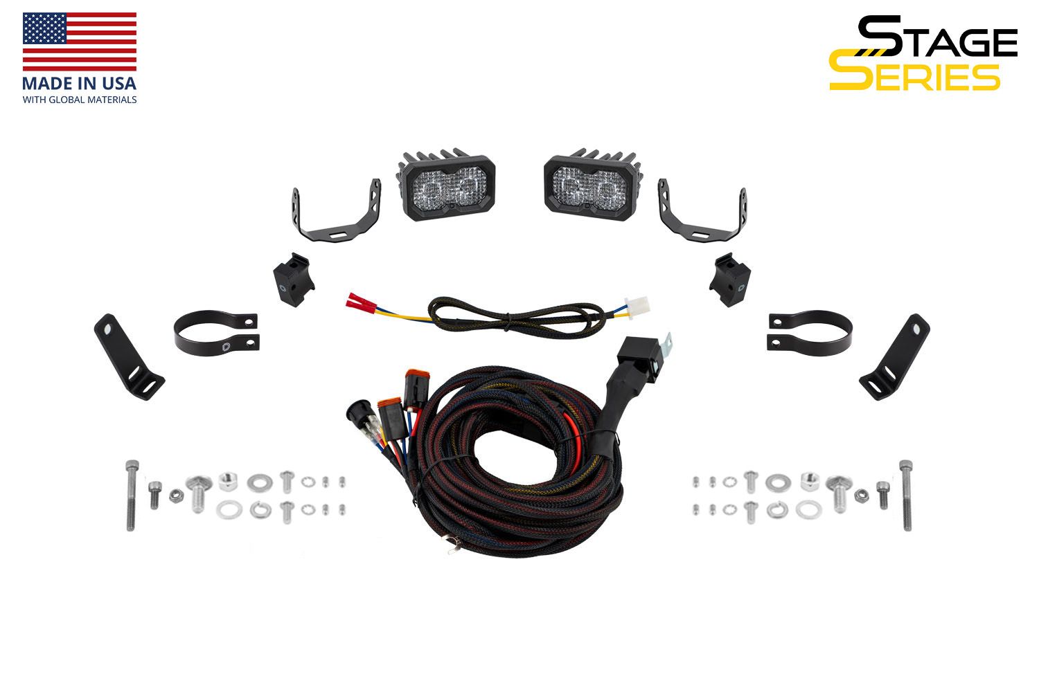 Diode Dynamics Stage Series SSC2 Sport 1.875" Roll Bar Reverse Light Kit