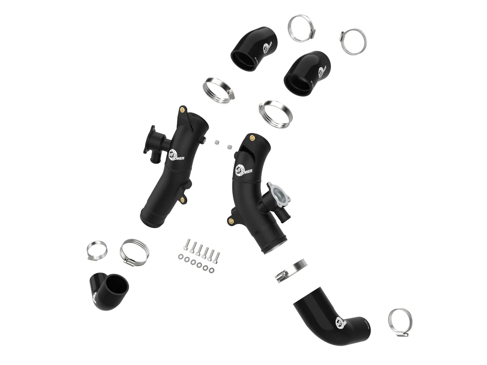 BladeRunner 2.5 IN Aluminum Hot Charge Pipe Black