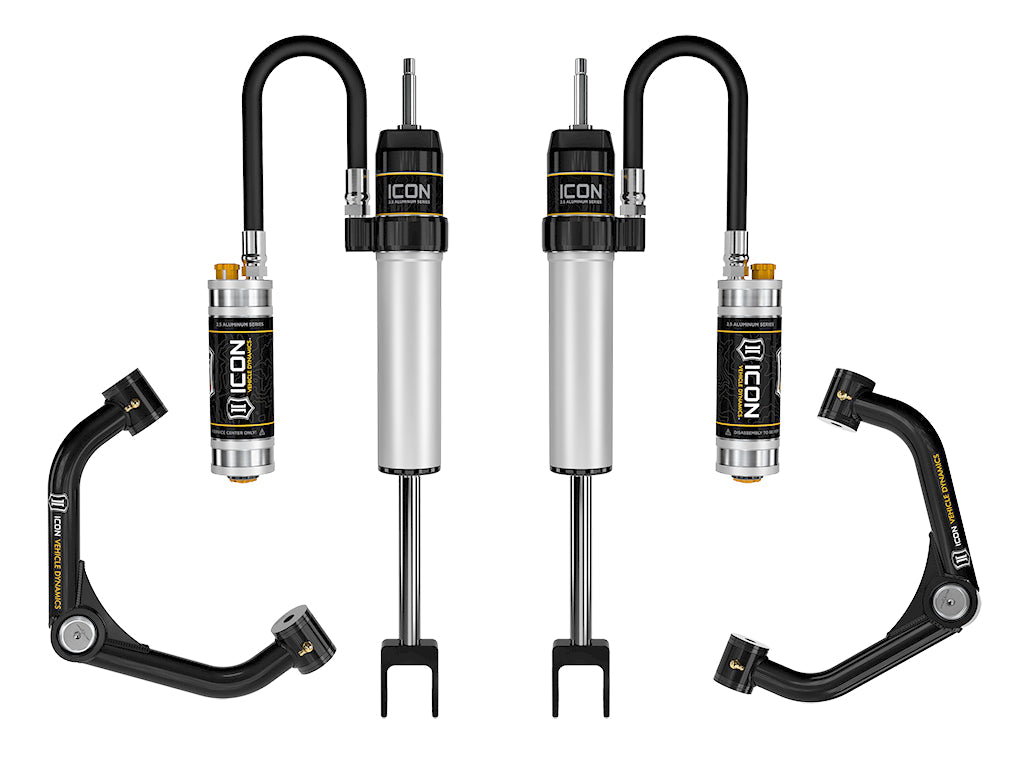 ICON 2020-2026 GM 2500/3500 HD, 0-2” Lift, V.S. 2.5 Aluminum Series Shock System, Remote Reservoir w/ CDCV, Tubular