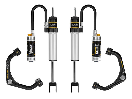ICON 2020-2026 GM 2500/3500 HD, 0-2” Lift, V.S. 2.5 Aluminum Series Shock System, Remote Reservoir w/ CDCV, Tubular