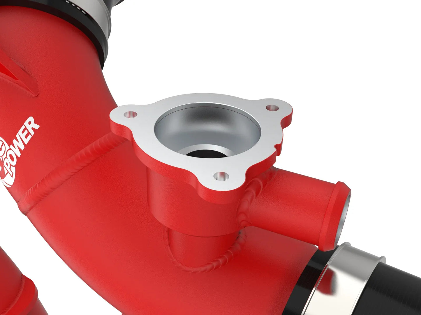 BladeRunner 2-1/2 IN Aluminum Hot Charge Pipe Red