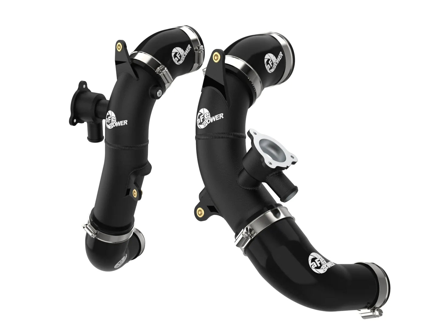 BladeRunner 2.5 IN Aluminum Hot Charge Pipe Black