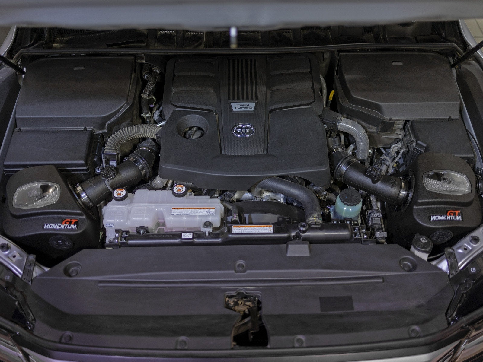aFe POWER 50-70091D Momentum GT cold-air intake — installed engine bay