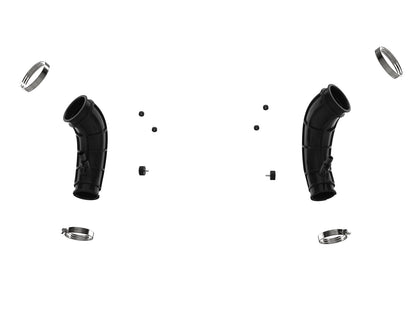 aFe POWER 55-20001 black turbo inlet pipes — included components