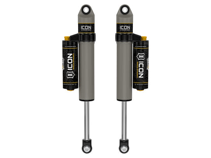 ICON 2001-2026 GM 2500/3500 HD, 0-1" Lift/2007-2018 GM 1500, 4" Lift, Rear, V.S. 2.5 Aluminum Series Shock Absorbers, Piggyba