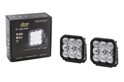 Diode Dynamics SS5 LED Pod Pro White Driving (Pair)