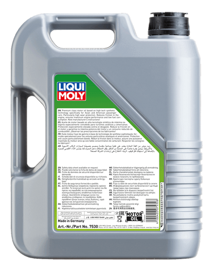 Special Tec AA 5W-30 5ltr — rear label
