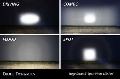Diode Dynamics SS5 LED Pod Pro White Driving (Pair)