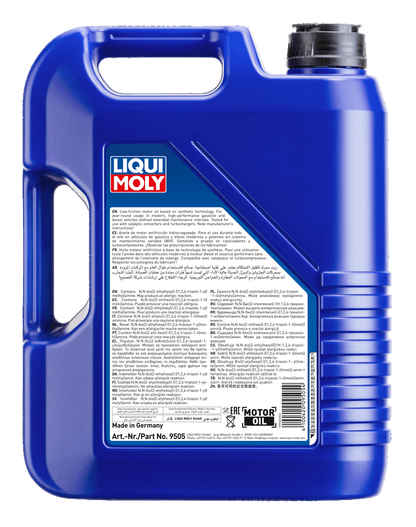 LIQUI MOLY Super Leichtlauf 10W-40 5L — rear label