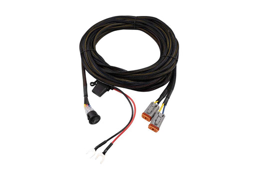Diode Dynamics Light Duty Dual Output 3way 4-pin Wiring Harness