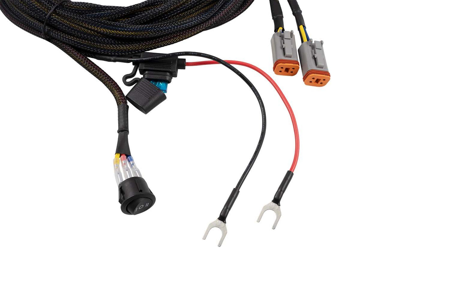 Diode Dynamics Light Duty Dual Output 3way 4-pin Wiring Harness
