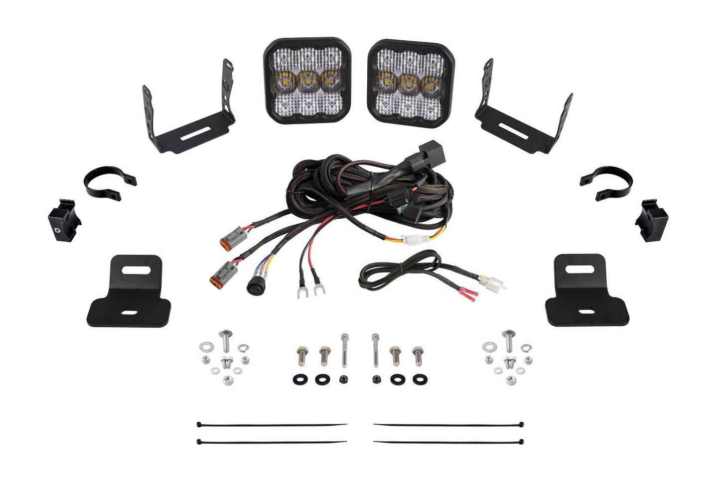 Stage Series Ditch Light Kit for 2017-2025 Can-Am Maverick X3, SS5 Pro White Combo