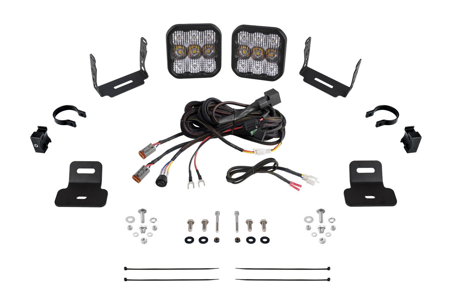 Stage Series Ditch Light Kit for 2017-2025 Can-Am Maverick X3, SS5 Pro White Combo