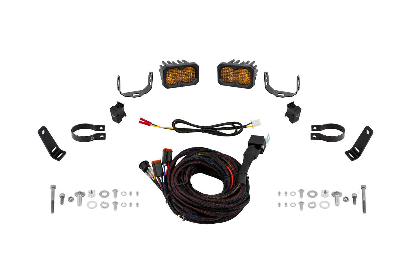 Stage Series 1.875 Inch Roll Bar Chase Light Kit C2 2.0 Sport Yellow (pair)