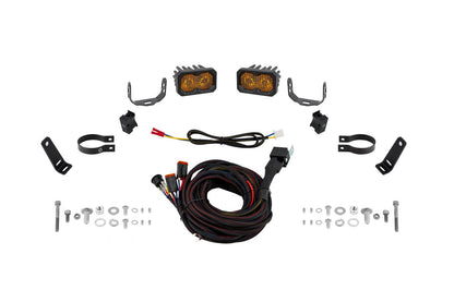 Stage Series 1.875 Inch Roll Bar Chase Light Kit C2 2.0 Sport Yellow (pair)