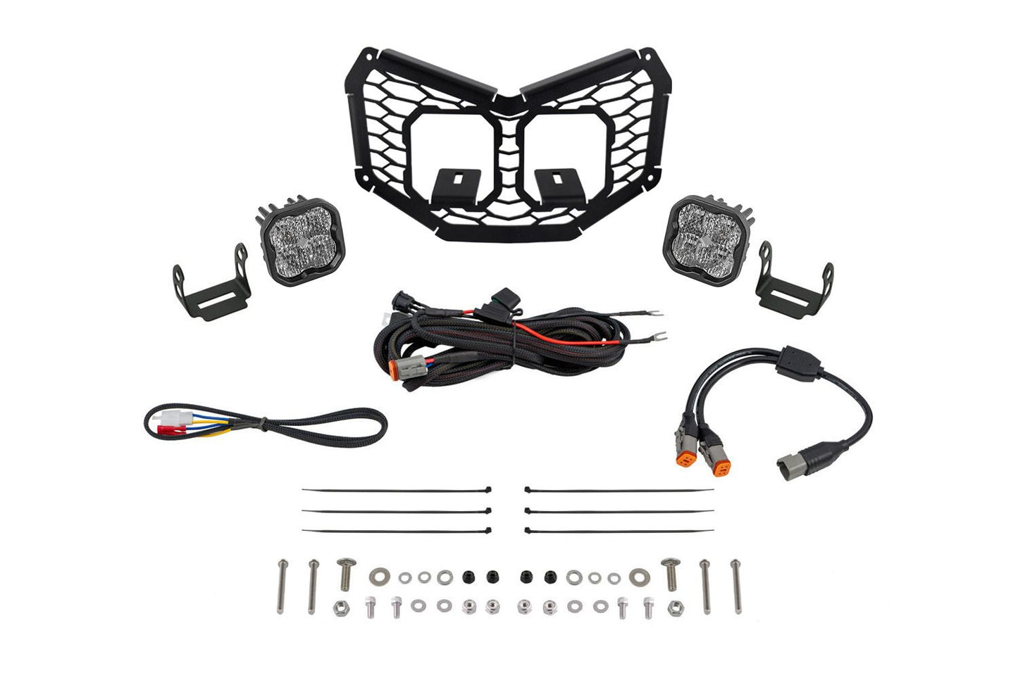 Stage Series LED Grille Kit for 2017-2025 Can-Am Maverick X3, Pro White Combo