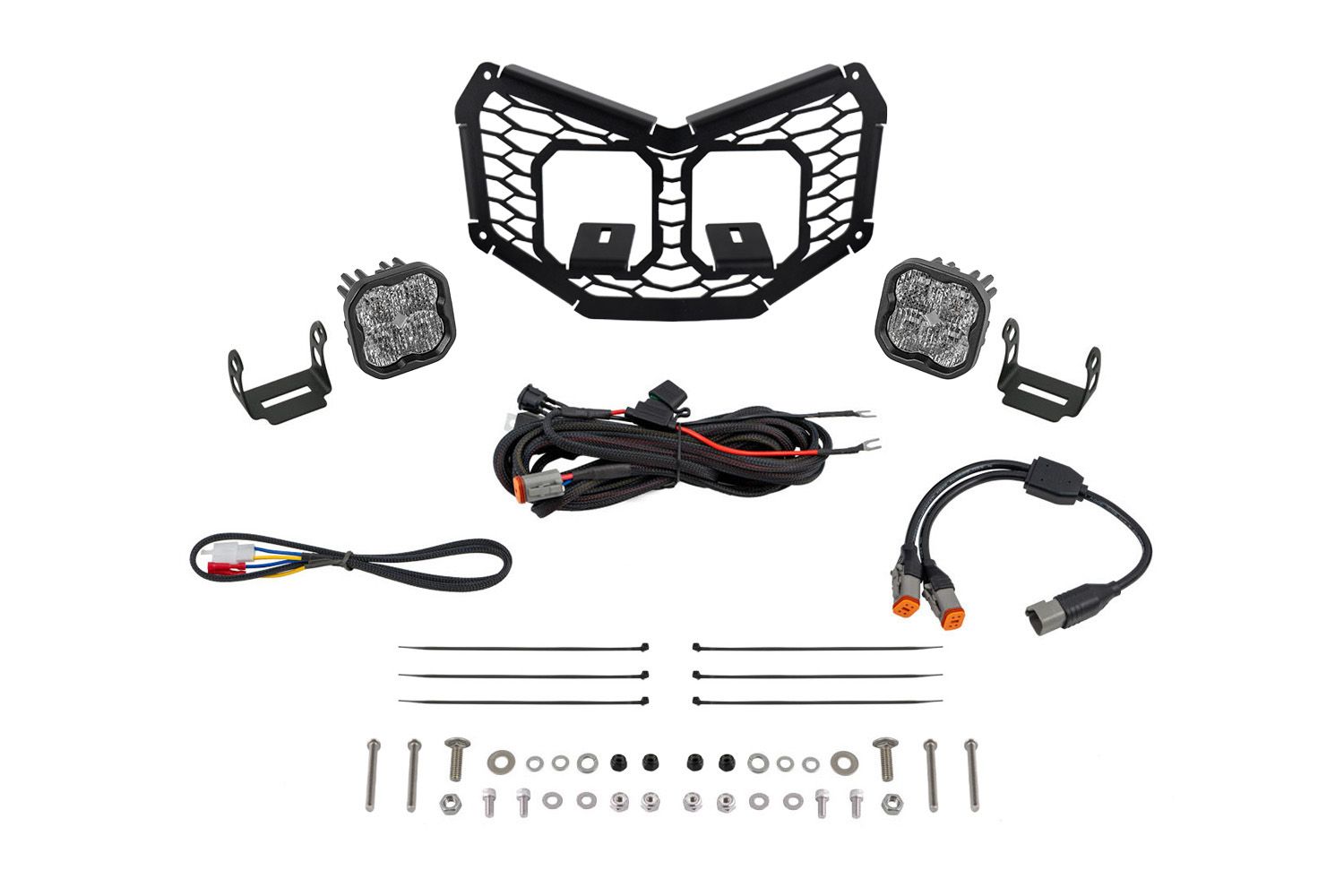 Stage Series LED Grille Kit for 2017-2025 Can-Am Maverick X3, Pro White Combo