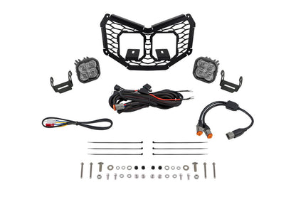 Stage Series LED Grille Kit for 2017-2025 Can-Am Maverick X3, Pro White Combo