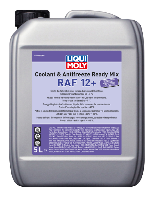 Coolant Ready Mix RAF 12+ 5ltr — product front