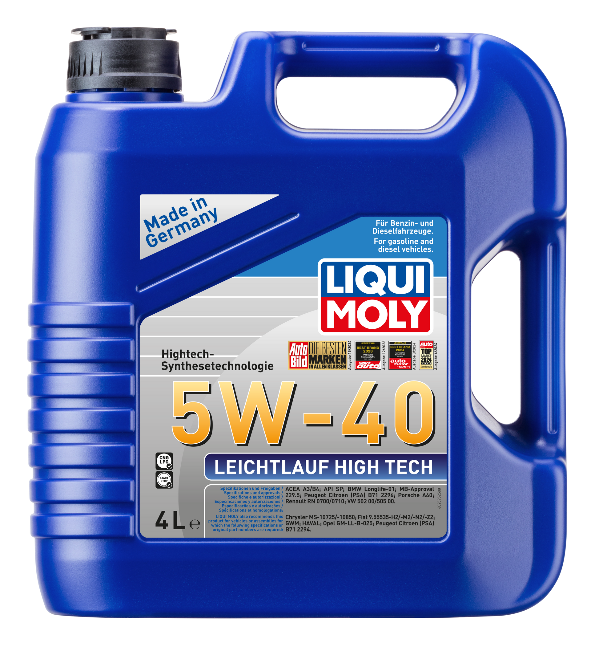 Leichtlauf High Tech 5W-40 4ltr — product front
