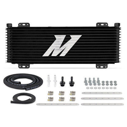 Mishimoto MMTC-SP-13BK black 13-row transmission cooler — complete kit