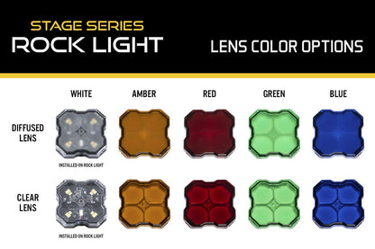 Diode Dynamics Rock Lights Clear Lens Blue